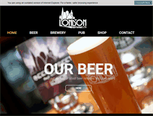 Tablet Screenshot of londonbrewing.com